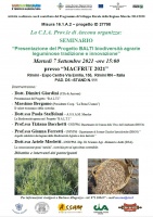 Presentazione del Progetto BALTI biodiversità agrarie leguminose tradizione e innovazione 