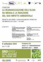 La deamarizzazione dell’oliva da mensa e la riduzione del suo impatto ambientale