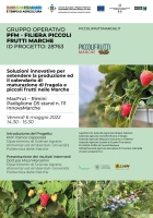 Presentazione dei risultati intermedi del Progetto. G.O. Filiera Piccoli Frutti Marche 