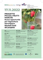 Progetto PiccoliFruttiMarche – Nuove opportunità per l’agricoltura marchigiana.  Risultati finali del progetto