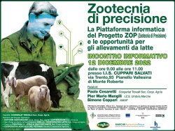 La Piattaforma informatica del progetto ZOP (Zootecnia di Precisione) e le opportunità per gli allevamenti da latte