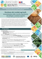 Convegno progetto Grasciari Riuniti Gestione dei residui agricoli: meccanizzazione della raccolta, biomolecole, microbiogas e sostanza organica