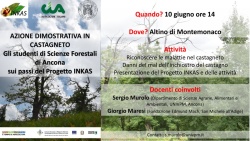 Gli studenti di Scienze Forestali di Ancona sui passi del Progetto INKAS