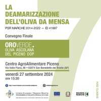 “La deamarizzazione dell’oliva da mensa” – Convegno finale